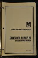 Anilam-Anilam Crusader Series M Programming Manual-Crusader-M-Series M-01
